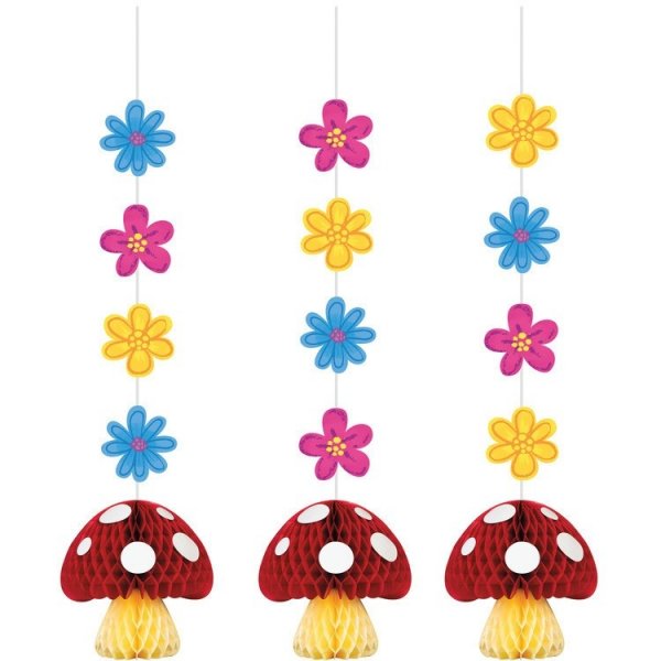 Girlanger 3-pack Svampar och Blommor