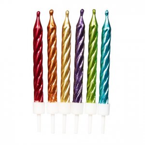 T�rtljus - Rainbow Metallic - 12-pack