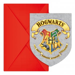 Inbjudningskort Harry Potter - Hogwarts - 6-pack