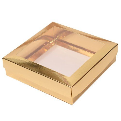 Pralinask med insats - 9 praliner - Guld - 2-pack Pralinask med insats - 9 praliner - Guld - 2-pack