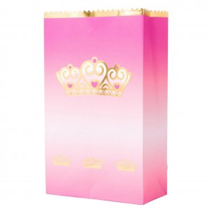 Godispåsar/Fiskedammspåsar - Krona - Rosa/Guld - 8 st Godispåsar/Fiskedammspåsar - Krona - Rosa/Guld - 8 st