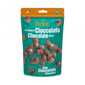 Chocolate Discs - Mj�lkchoklad 32% kakao - Decora - 250 g