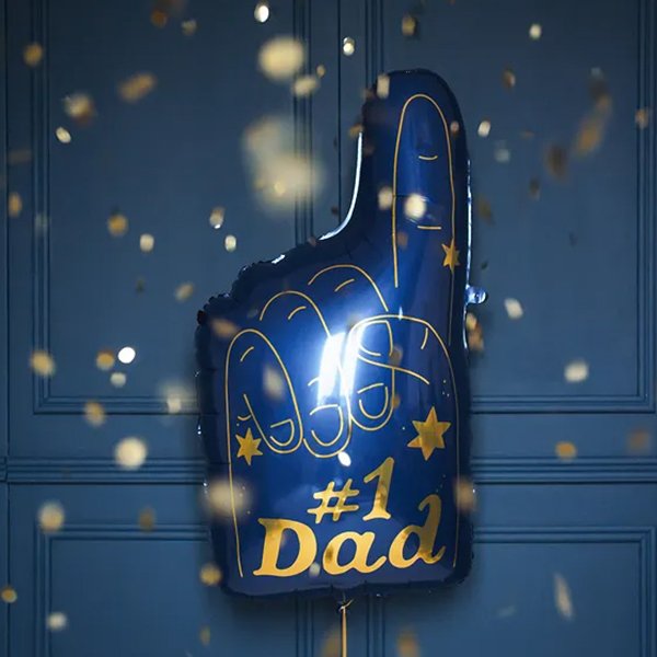 Folieballong - #1 Dad - 86 cm Folieballong - #1 Dad - 86 cm