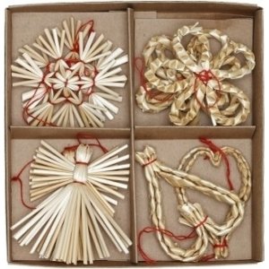 Julgransdekoration - Halm - 8-pack Julgransdekoration - Halm - 8-pack
